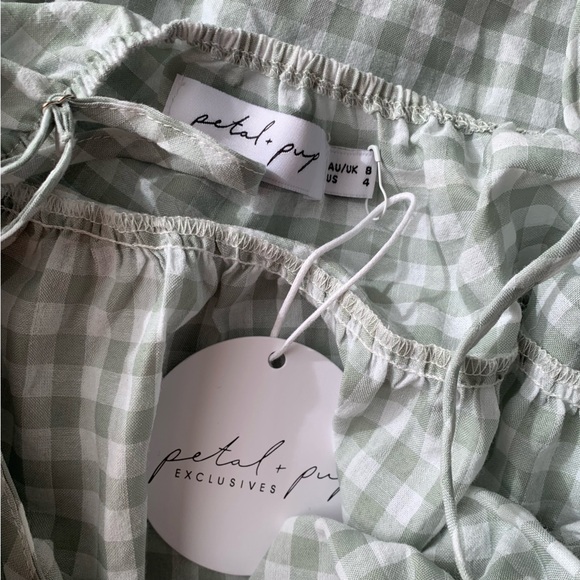 Petal & Pup Green Gingham Maxi Dress - Picture 9 of 10